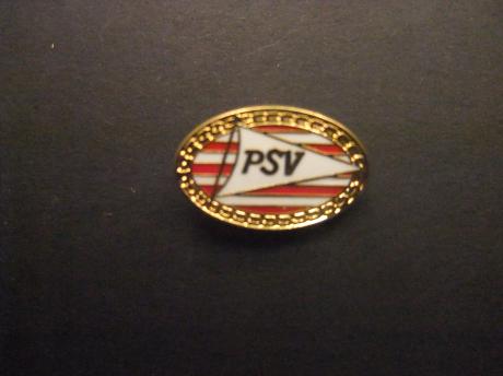 PSV Eindhoven voetbalclub logo (goudkleurige kartelrand)